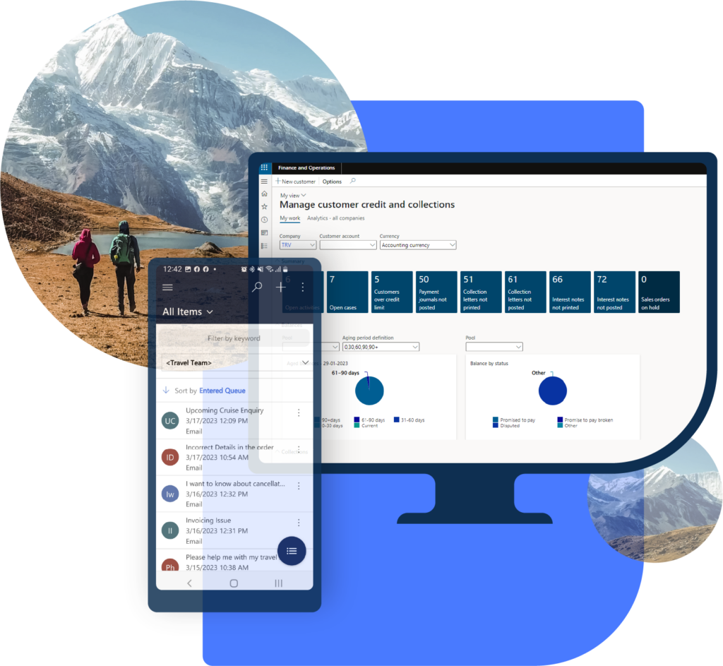 TravelOperations system mockup